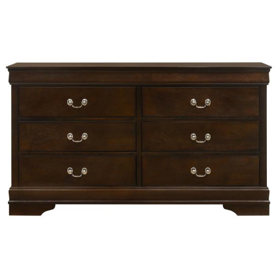 Louis Philippe 4-piece Queen Bedroom Set Cappuccino