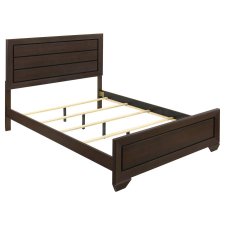 (image for) Kauffman Wood Queen Panel Bed Dark Cocoa