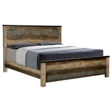 Sembene Eastern King Panel Bed Antique Multi-color (image for) Sembene Eastern King Panel Bed Antique Multi-color