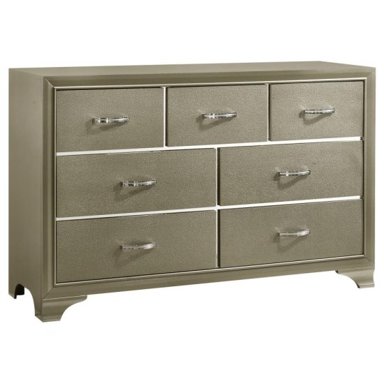 Beaumont 4-piece Queen Bedroom Set Champagne
