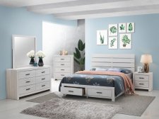 (image for) Brantford 4-piece Queen Bedroom Set Coastal White