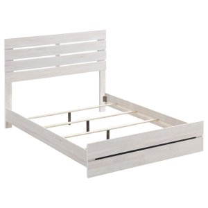 (image for) Brantford Wood Eastern King Panel Bed Coastal White