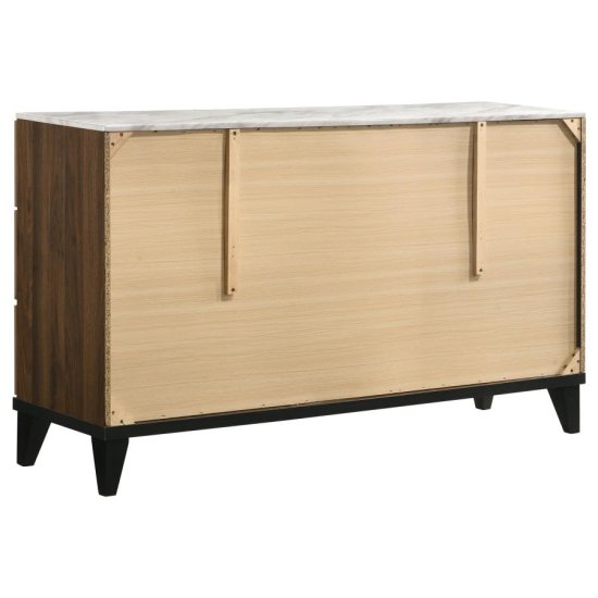 Mays 4-piece Eastern King Bedroom Set Walnut