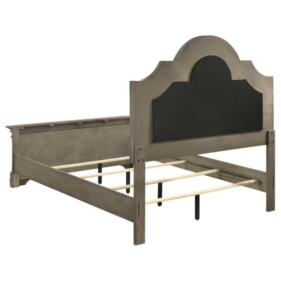 Manchester Wood Queen Panel Bed Wheat Brown