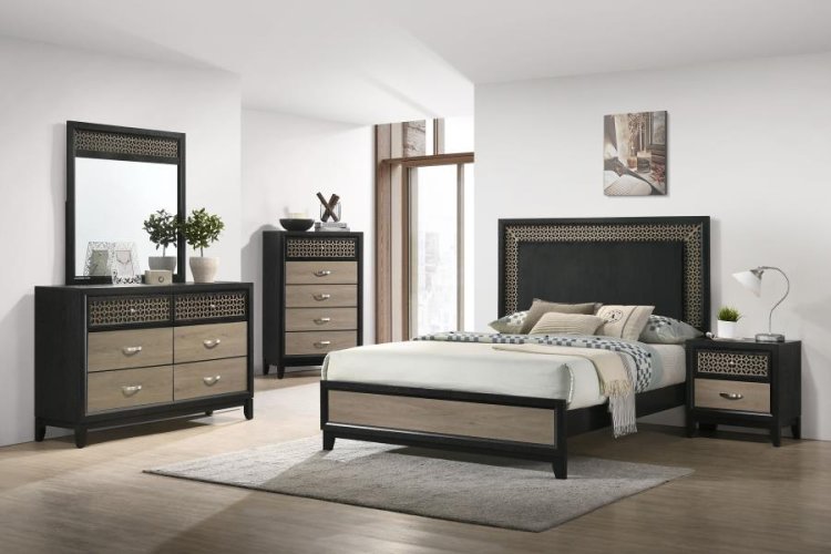 Modal Additional Images for Valencia Wood Eastern King Panel Bed Black