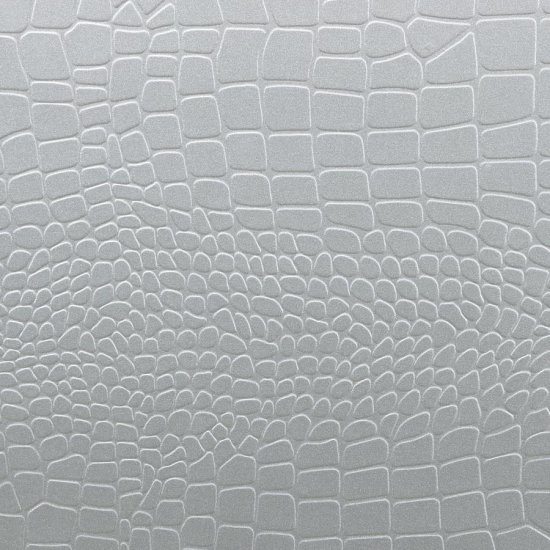 Gunnison Wood Queen LED Panel Bed Silver Metallic