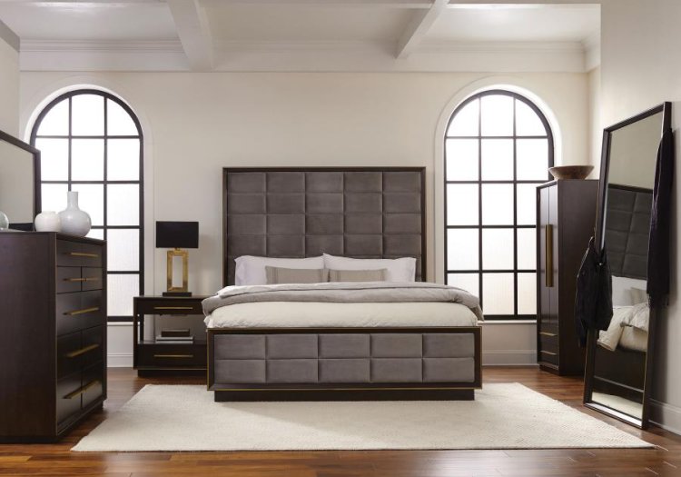 (image for) Durango 4-piece California King Bedroom Set Peppercorn