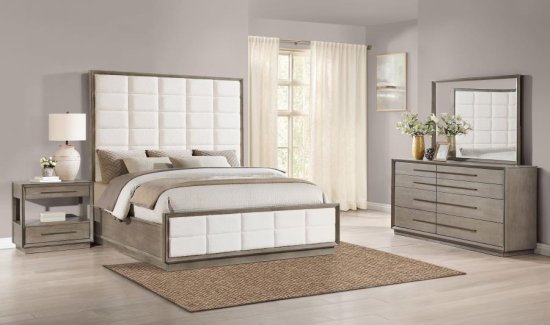(image for) Durango 4-piece Eastern King Bedroom Set Washed Oak