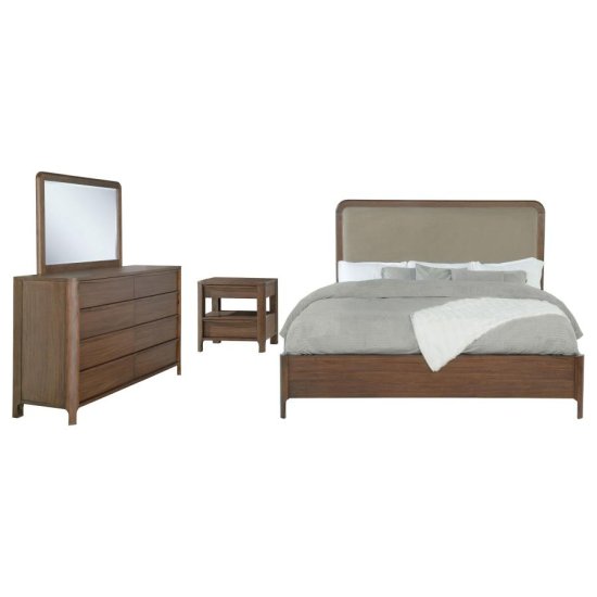 Modal Additional Images for Maderia 4-piece Queen Bedroom Set Walnut