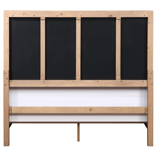 Taylor Wood Queen Panel Bed Light Honey Brown