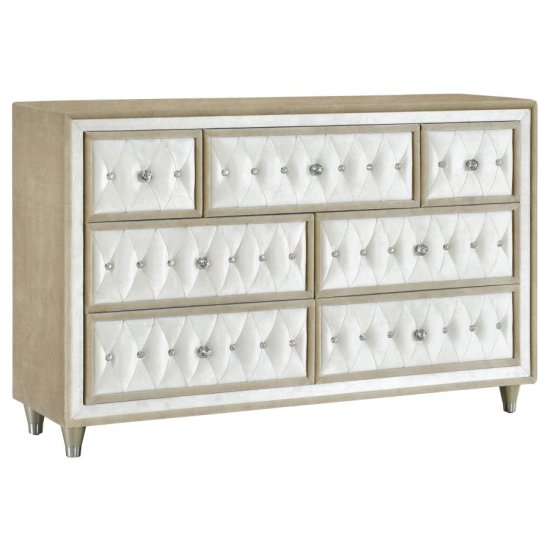 Antonella 4-piece Eastern King Bedroom Set Ivory 
