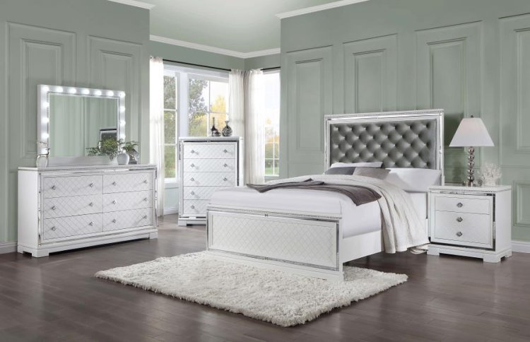 Modal Additional Images for Eleanor Wood Eastern King Panel Bed White