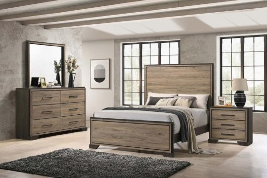 (image for) Baker 4-piece Eastern King Bedroom Set Light Taupe