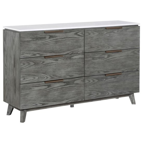 Nathan 4-piece Queen Bedroom Set Grey
