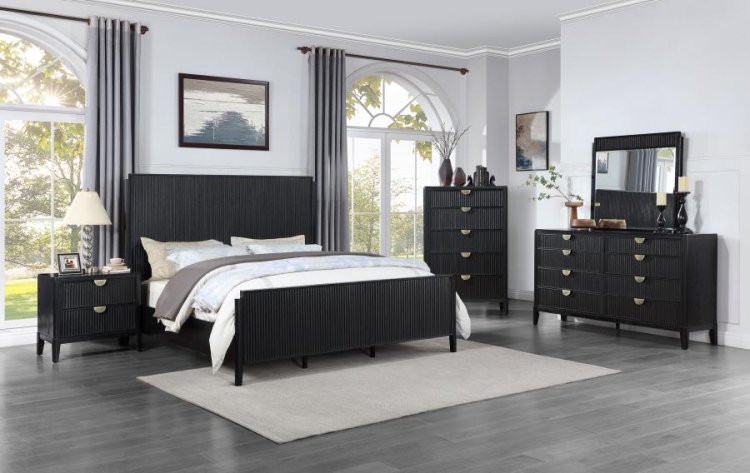 Modal Additional Images for Brookmead Wood Queen Panel Bed Black
