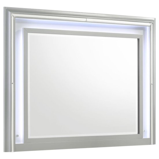 Veronica 4-piece Queen Bedroom Set Light Silver