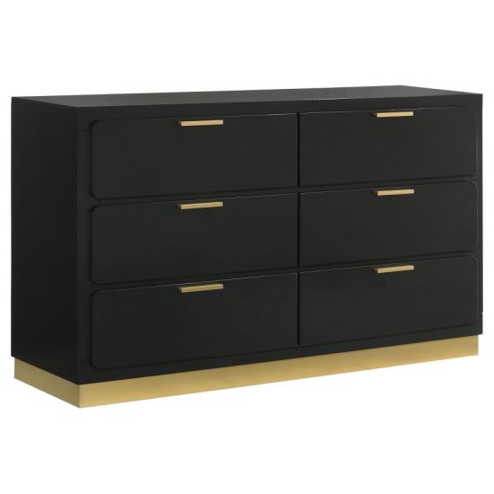 Caraway 4-piece California King Bedroom Set Black
