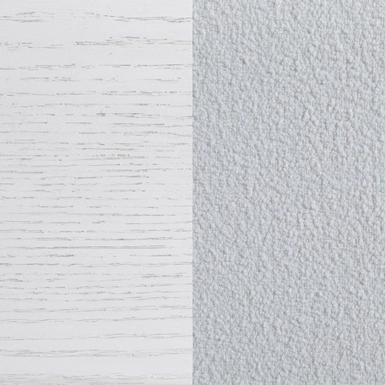 Marielle Eastern King Panel Bed Distressed White 
