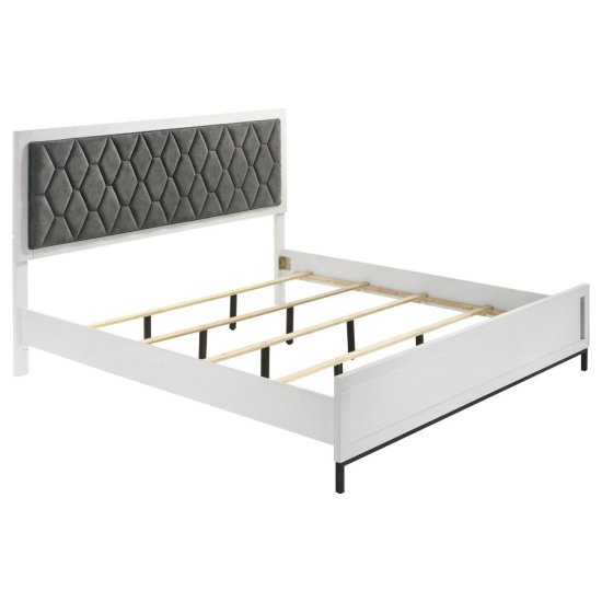 Sonora 4-piece Eastern King Bedroom Set White 