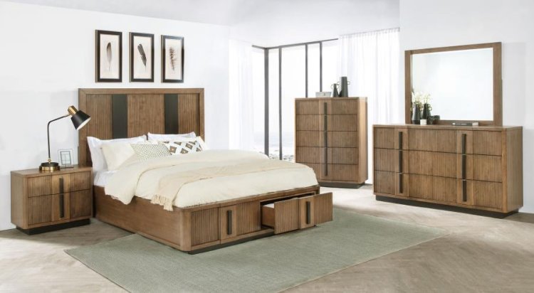 Modal Additional Images for Terrace 2-drawer Queen Storage Bed Ash Brown