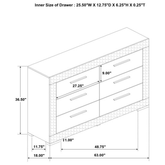 Ives 4-piece Queen Bedroom Set White High Gloss