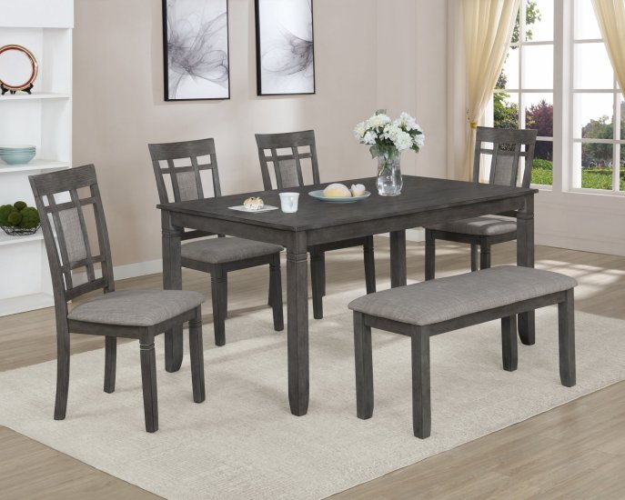 (image for) 2325SET-GY Paige Dinette 6 Pc.