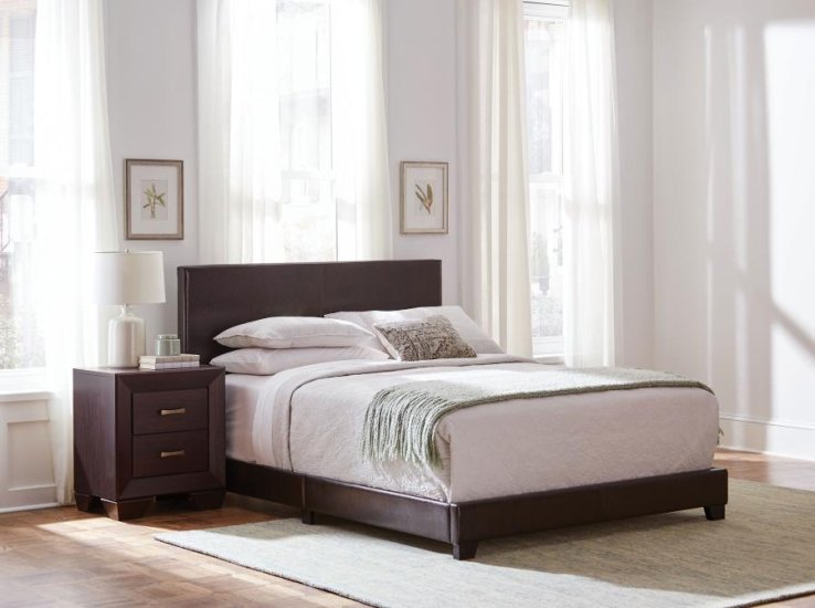 Modal Additional Images for Dorian Upholstered Full Panel Bed Brown