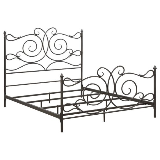 (image for) Parleys Metal Queen Open Frame Bed Dark Bronze