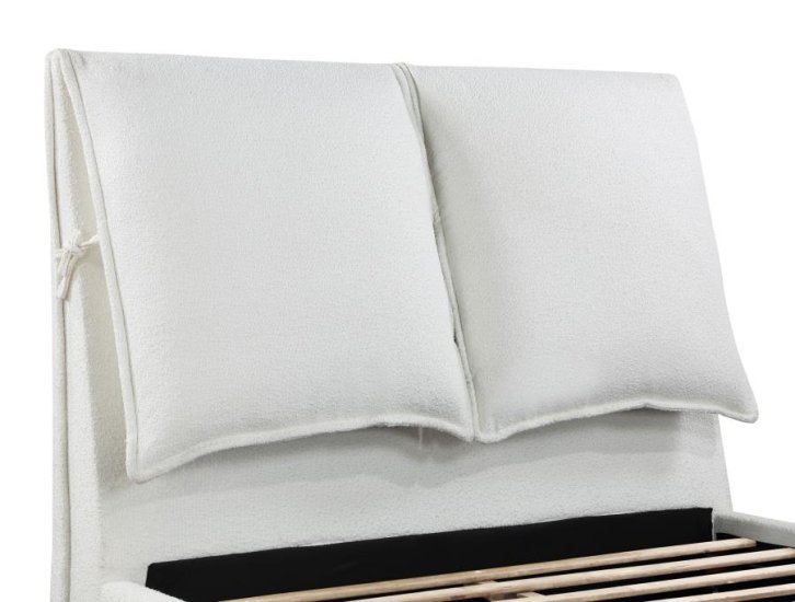 Gwendoline Upholstered Queen Panel Bed White
