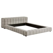 Trinity Upholstered Eastern King Platform Bed Light Taupe (image for) Trinity Upholstered Eastern King Platform Bed Light Taupe