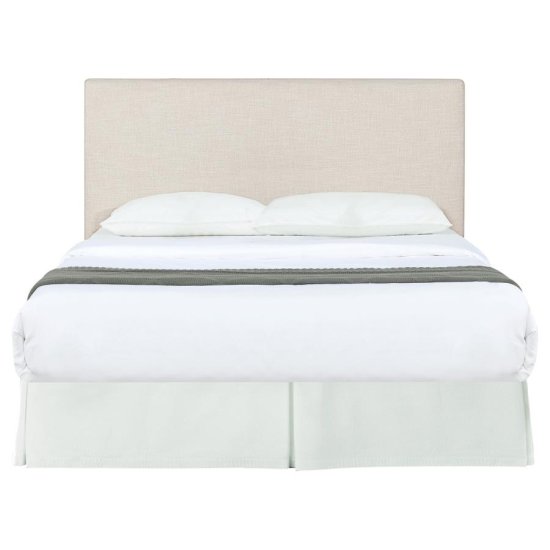 Pirro Upholstered Queen or Full Panel Headboard Sand