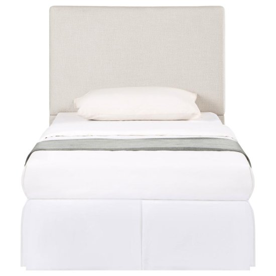 Pirro Upholstered Twin Panel Headboard Sand