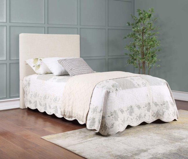 Modal Additional Images for Pirro Upholstered Twin Panel Headboard Sand