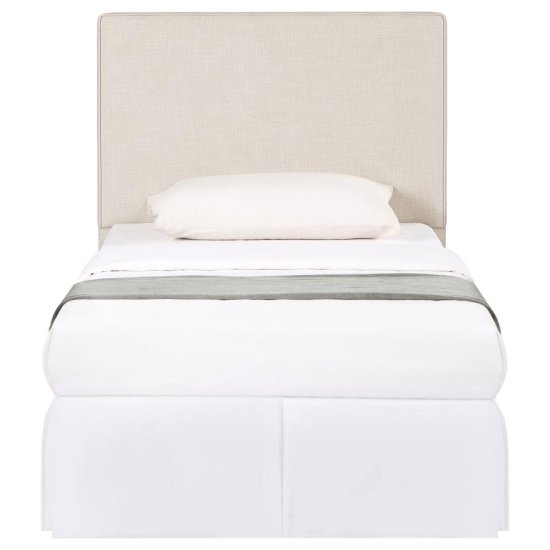Kosmo Upholstered Twin Panel Headboard Sand