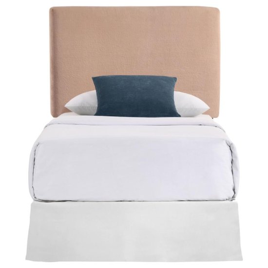 Gigi Upholstered Twin Panel Headboard Blush