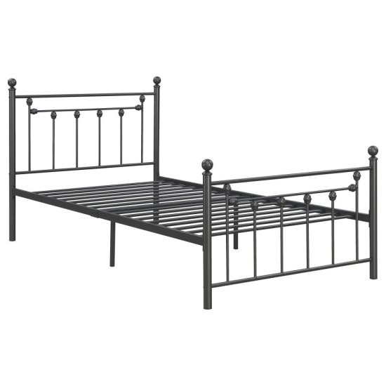(image for) Canon Metal Twin Open Frame Bed Gunmetal