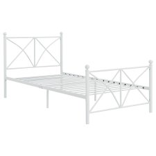 (image for) Hart Metal Twin Open Frame Bed White