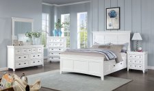 (image for) Castile White Qn. 5Pc W/Chest