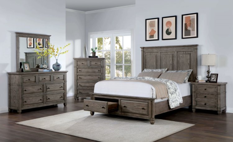 (image for) Durango Grey Qn. 5Pc W/2Ns