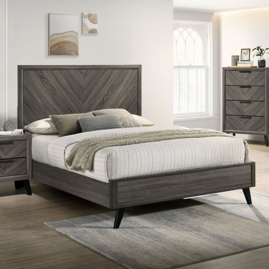 Modal Additional Images for Vagan Grey Qn. 5Pc W/Chest