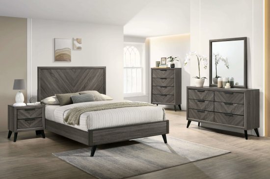 (image for) Vagan Grey Qn. 5Pc W/Chest