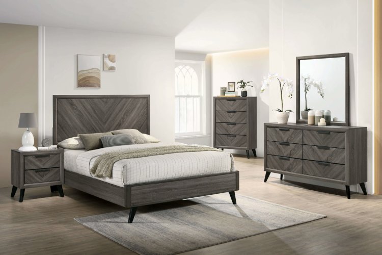 (image for) Vagan Grey Qn. 5Pc W/Chest