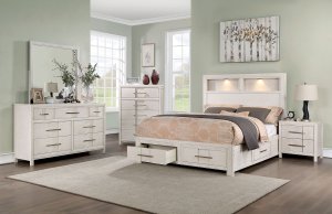 (image for) Karla White Qn. 5Pc W/2Ns