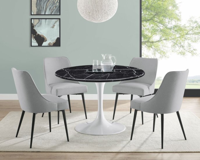(image for) Colfax Charcoal Blk/Wht 5 Pc.