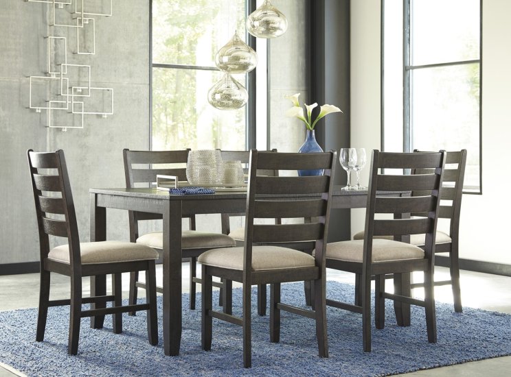 (image for) D397 Rokane Dining Table and Chairs (Set of 7)