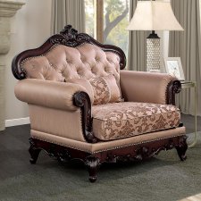(image for) Veracruz Dark Cherry/Light Brown Chair