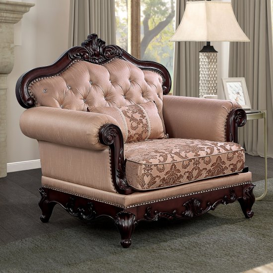 (image for) Veracruz Dark Cherry/Light Brown Chair