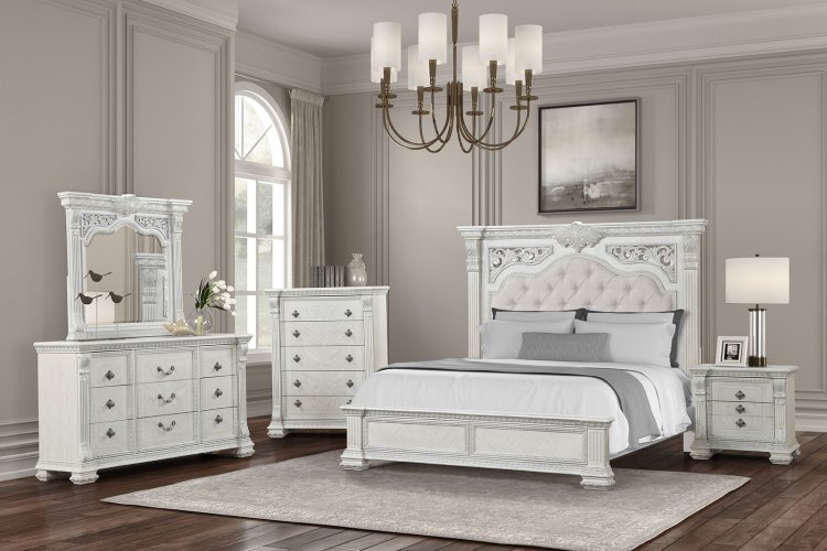 (image for) Promenade White Qn. 5Pc W/C