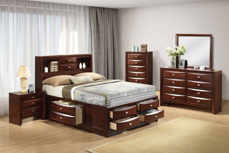 (image for) Zosimo Dark Cherry Qn. 5Pc W/2Ns