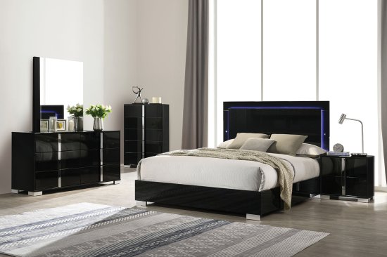 (image for) Sinistra Black Qn. 5Pc W/2Ns